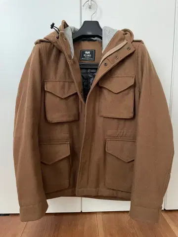 BEANS HEAT 브라운 더플 코트