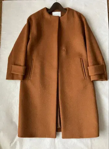 애로우즈 green label relaxing 노카라 코트 카멜