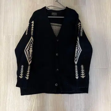 Pendleton 블랙 니트 가디건 M 사이즈