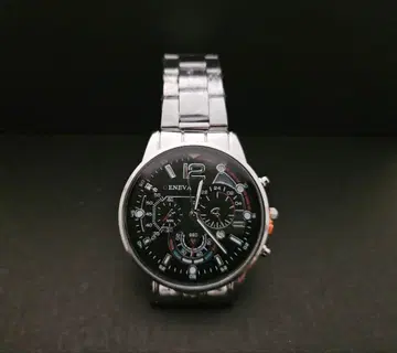 ENEVA 크로노그래프 손목시계 블랙