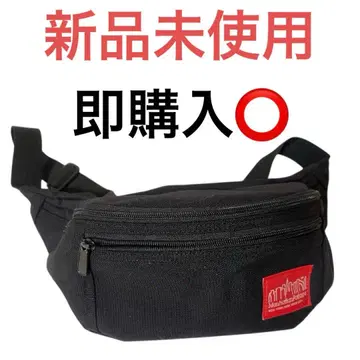 새상품 맨해튼 포티지 힙색 바디백 블랙