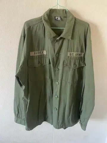 AVIREX U.S. ARMY 밀리터리 자켓 셔츠
