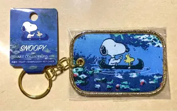 모네 수련 스누피 콜라보 자수 키링