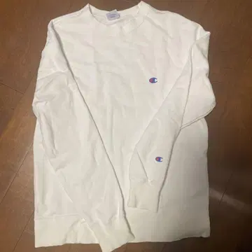 Champion 화이트 맨투맨 L 사이즈
