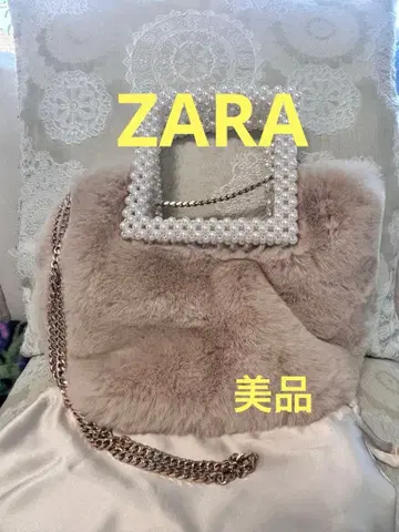 ZARA 퍼와 펄 숄더백 새상품급