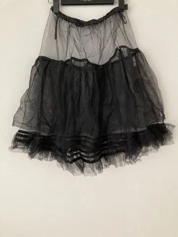 블랙 튤 파니에 사이즈 F