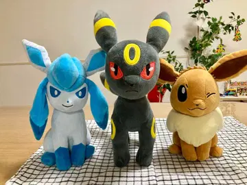 포켓몬 봉제 인형 3개 세트 이브이 블래키 글레이시아 인형뽑기 경품