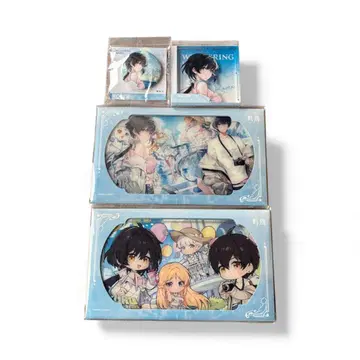 명조 표박자 (여자) 한정판 아크릴 블록 배지 아크릴 색지 4종 세트