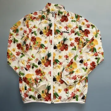 adidas 선명한 플라워 프린트 윈드브레이커 자켓 M