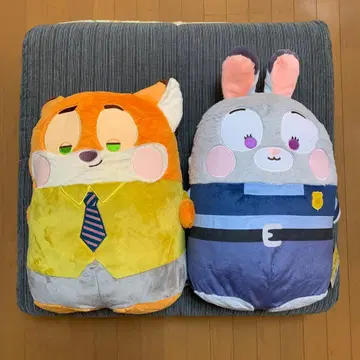 주토피아 나란히 도우미 프렌즈 빅! 봉제 인형 2종 세트