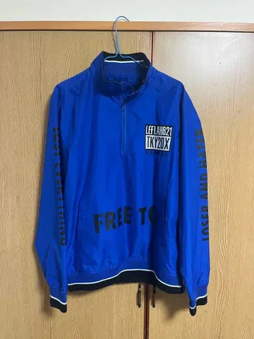 LEFLAH 파랑 나일론 자켓 L