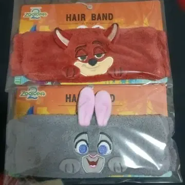 디즈니 주토피아 2 헤어밴드 주디 닉 세트