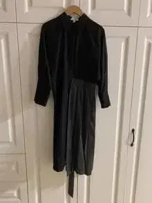 블랙/그레이 플리츠 스커트 셔츠 디자인