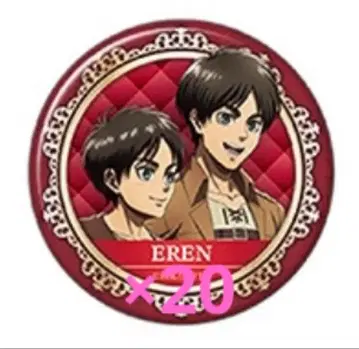 진격의 거인 홀로그램 캐릭터 배지 엘렌 20개