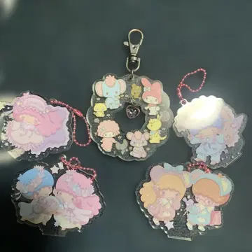 산리오 아크릴 키링 5개 세트