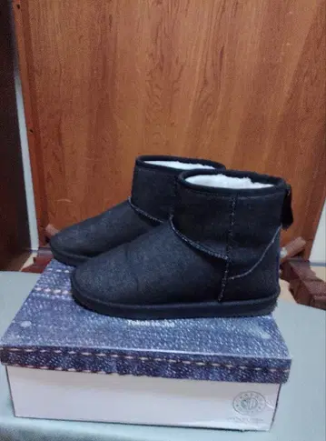 오카야마 데님 발수 어그 부츠 23cm