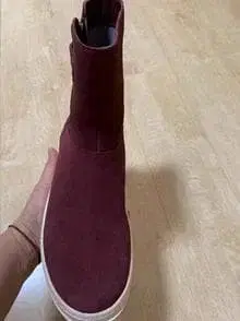 Sundance 사이드 고어 부츠 버건디