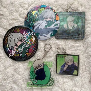 이누마키 토게 캔뱃지 & 아크릴 키링 5개 세트