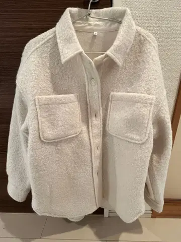 coca 푸들 보아 자켓 white L 사이즈