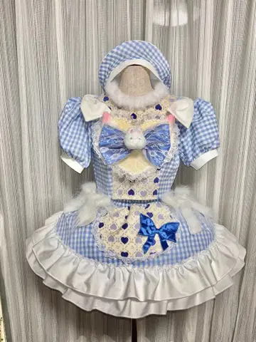 핸드메이드 아이돌 의상 블루 계열