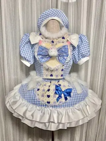 핸드메이드 아이돌 의상 블루 계열