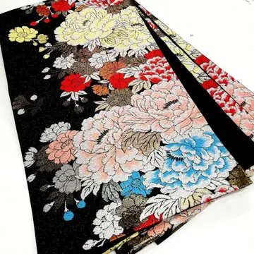 고급 순수 실크 후리소데용 후쿠로 오비 w-32