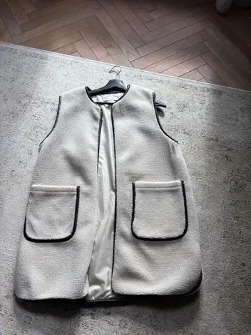 JEANS FACTORY 크림색 베스트