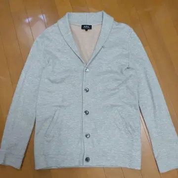 A.P.C. 숄카라 가디건 사이즈 L 그레이