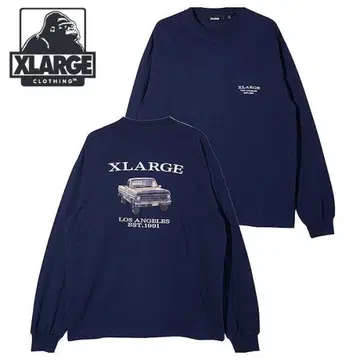 엑스라지 XLARGE 남성용 M 네이비 긴팔