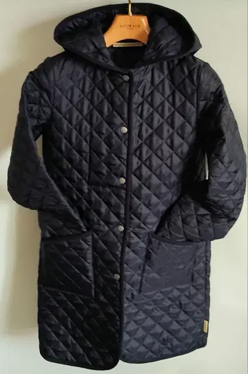 트래디셔널 웨더웨어 퀼트 퀼팅 코트 네이비 34