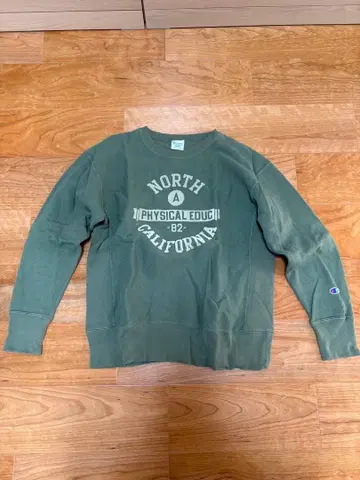 Champion Reverse Weave 맨투맨 M 올리브 그린