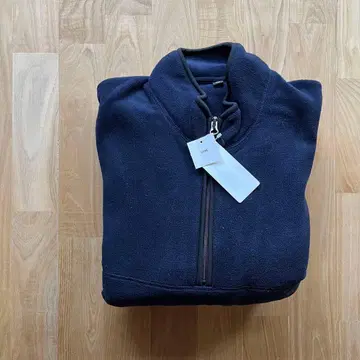 유니클로 하프 지퍼 플리스 풀오버 네이비 다크 네이비