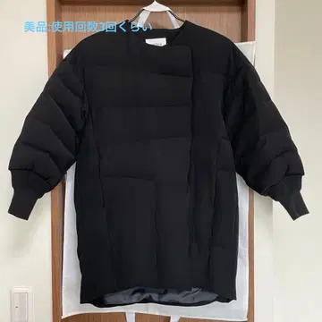 엔폴드 노카라 자켓 다운 코트