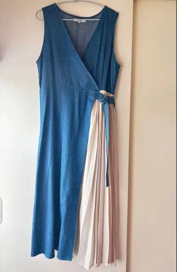 원피스 플리츠 데님 원피스 COTORICA.