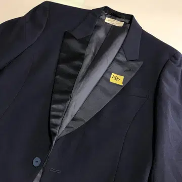 미사용급 피에르 가르뎅 턱시도 테일러드 자켓 네이비 새틴