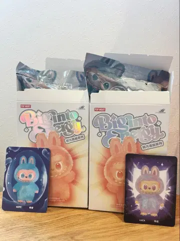 POP MART 러브브 파랑보라색 2체 세트