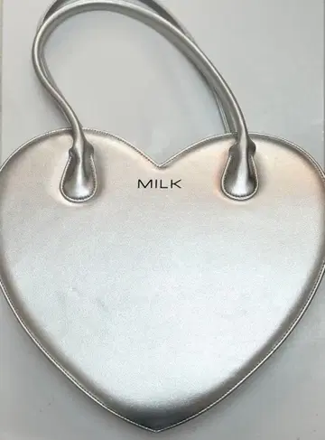 MILK 하트 백 실버