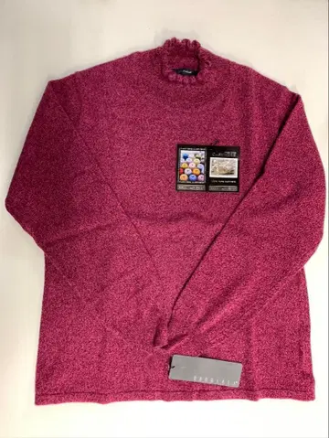 BRODIAEA 프릴 넥 니트 마젠타