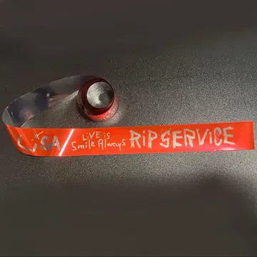 LiSA ~RiP SERViCE~ 은색 테이프 빨간색
