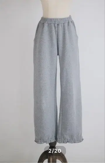 pois 포와 relax pants 그레이 M