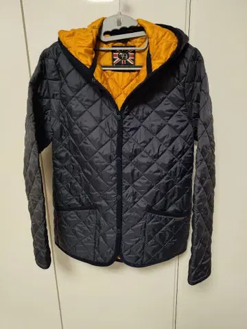 LAVENHAM 퀼팅 자켓 14/42 네이비/오렌지