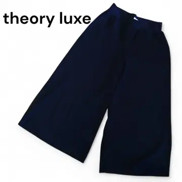 theory luxe 띠어리 럭스 네이비 와이드 팬츠