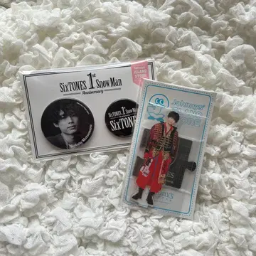 SixTONES 마츠무라 호쿠토 아크릴 스탠드 캔뱃지