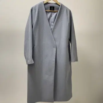 나노 유니버스 블루 그레이 롱 코트 체스터 코트