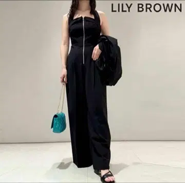 LILY BROWN 블랙 롱 드레스