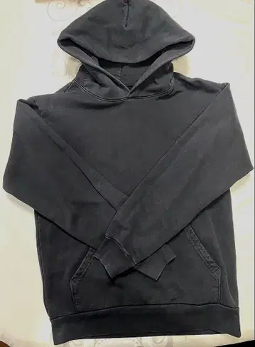 로스앤젤레스 어패럴 USA 코튼 다크 그레이 후드 부착 후드티 M