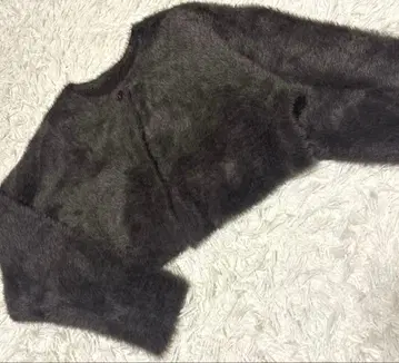 mystic 리버서블 페더 숏 가디건