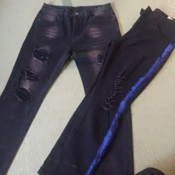 데미지 데님 세트