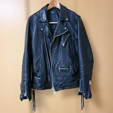 glamb 블랙 더블 라이더 자켓