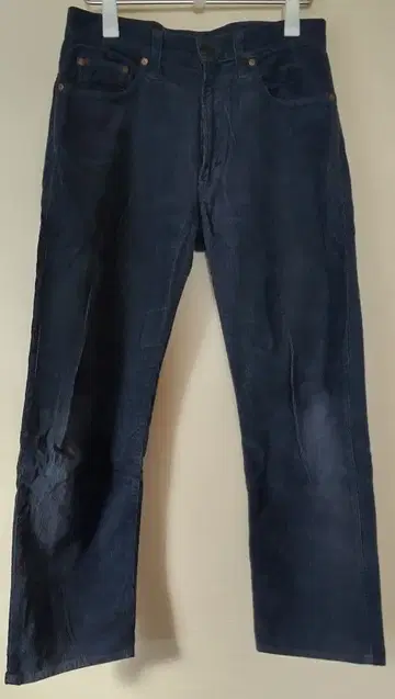 다크 블루 코듀로이 바지